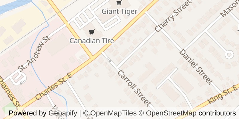 Map of 109 CARROLL STREET, Ingersoll (Ingersoll - South)