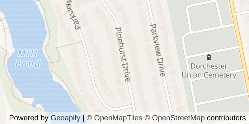 Map of 43 PINEHURST DRIVE, Thames Centre (Dorchester)