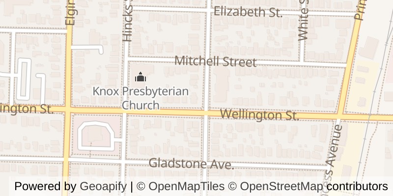 Map of 81 WELLINGTON STREET, St. Thomas