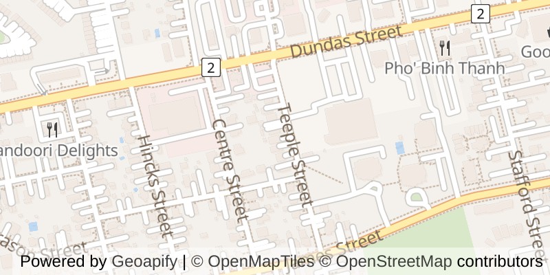 Map of 28 TEEPLE STREET, Woodstock (Woodstock - South)