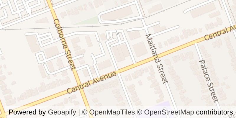 Map of 405 - 440 CENTRAL AVENUE, London East (East F)