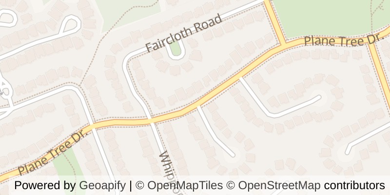 Map of 382 PLANE TREE DRIVE, London North (North R)