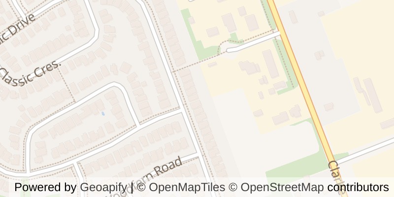 Map of 634 CLASSIC DRIVE, London East (East P)