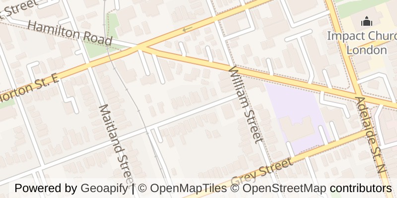 Map of 524 SIMCOE STREET, London East (East K)