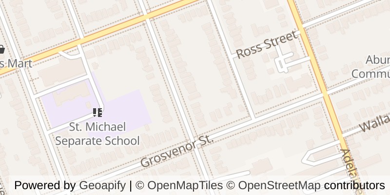 Map of 908 WILLIAM STREET, London East (East B)