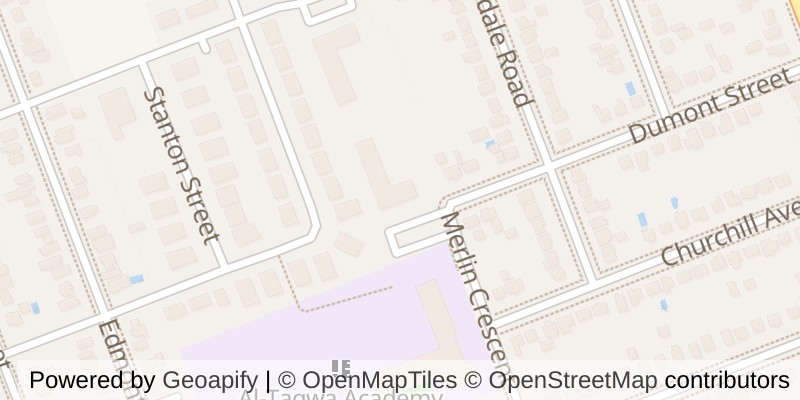 Map of 304 - 1830 DUMONT STREET, London East (East H)