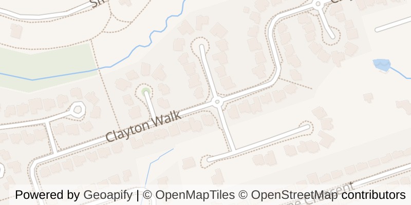 Map of 6968 CLAYTON WALK, London South (South V)