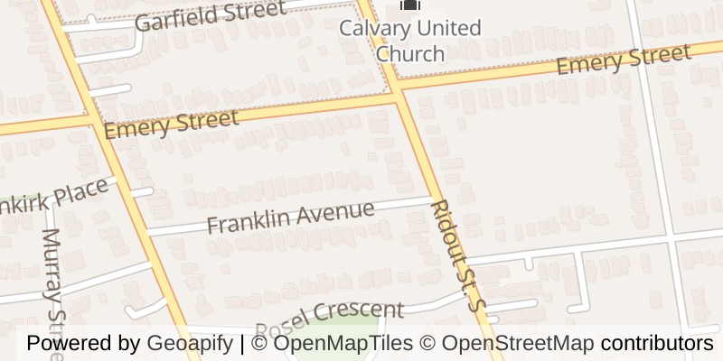 Map of 30 FRANKLIN AVENUE, London South (South G)