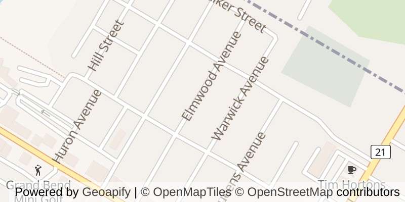 Map of 28 ELMWOOD AVENUE, Lambton Shores (Grand Bend)