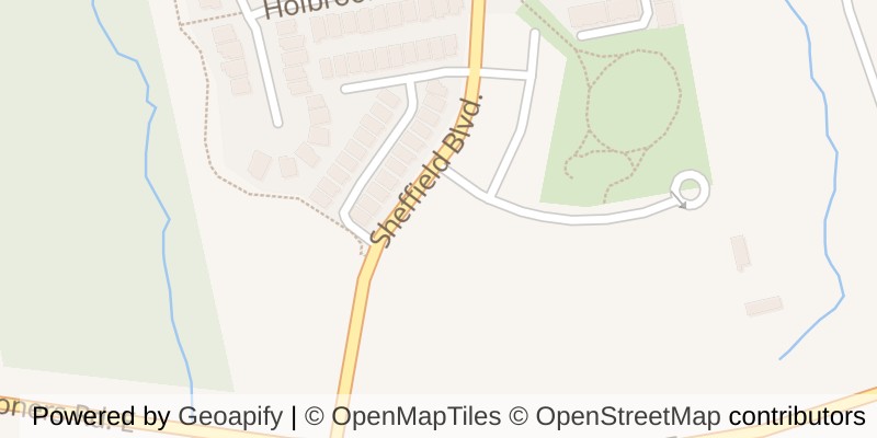 Map of 15 - 2590 SHEFFIELD BOULEVARD, London South (South U)