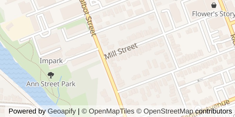Map of 123 MILL STREET, London East (East F)