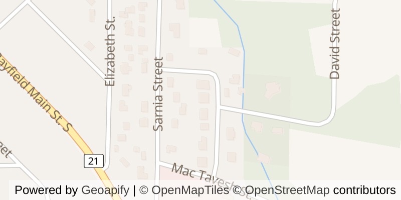 Map of 23 MACTAVESH CRESCENT, Bluewater (Bayfield)