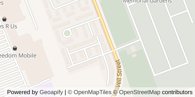 Map of 67 - 1990 WAVELL STREET, London East (East I)