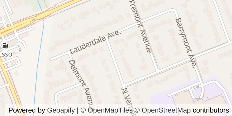 Map of 1499 NORTH VERNON AVENUE, London North (North H)