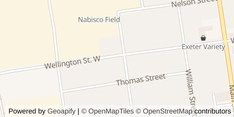 Map of 105 WELLINGTON STREET W, South Huron (Exeter)