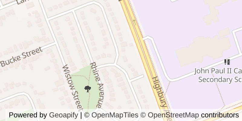 Map of 292 PAARDEBERG CRESCENT, London East (East C)