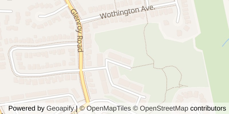 Map of 1 - 70 GLENROY ROAD, London South (South T)