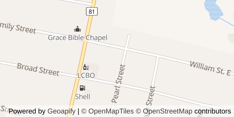 Map of 227 WILLIAM STREET E, North Middlesex (Parkhill)