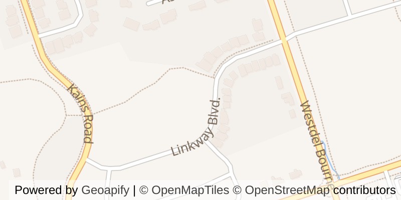 Map of 2166 LINKWAY BOULEVARD, London South (South A)