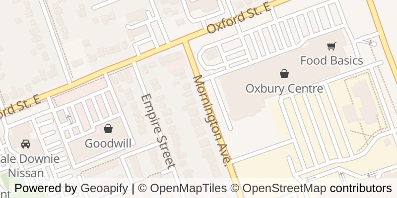 Map of 624 MORNINGTON AVENUE, London East (East G)