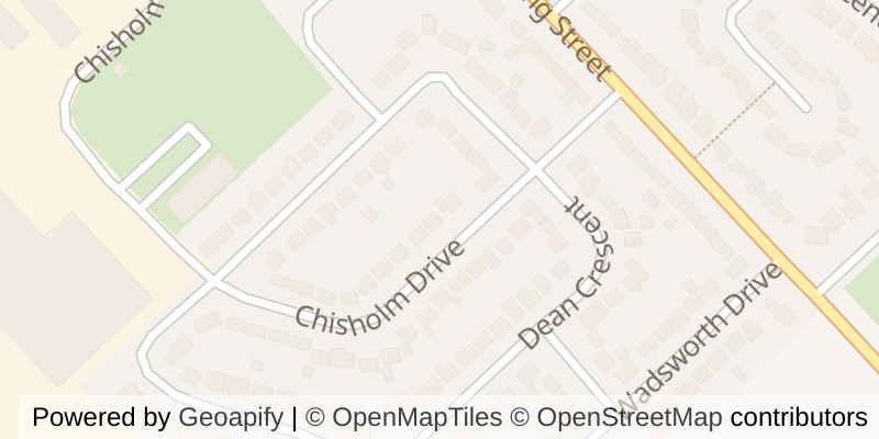 Map of 10 CHISHOLM DRIVE, Ingersoll (Ingersoll - South)