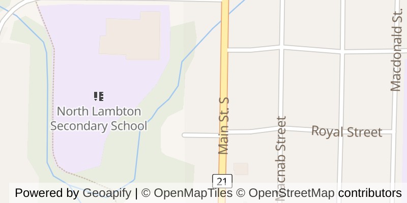 Map of 54 MAIN STREET S, Lambton Shores (Forest)