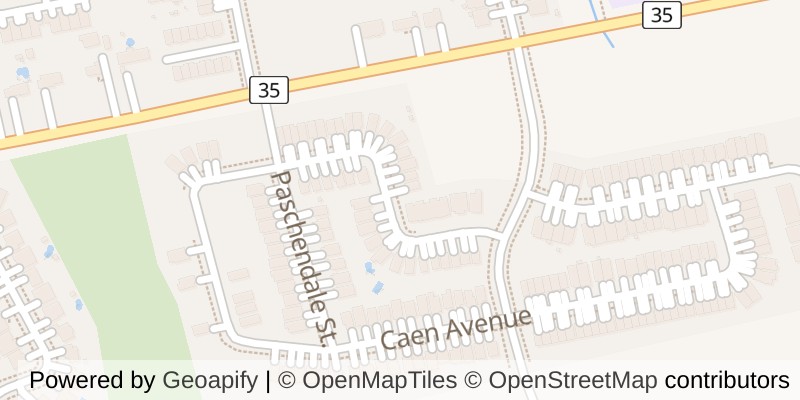 Map of 1140 CAEN AVENUE, Woodstock (Woodstock - North)