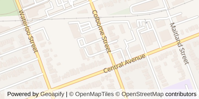 Map of 2 - 609 COLBORNE STREET, London East (East F)