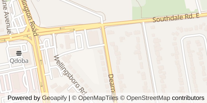 Map of 861 DEARNESS DRIVE, London South (South Y)