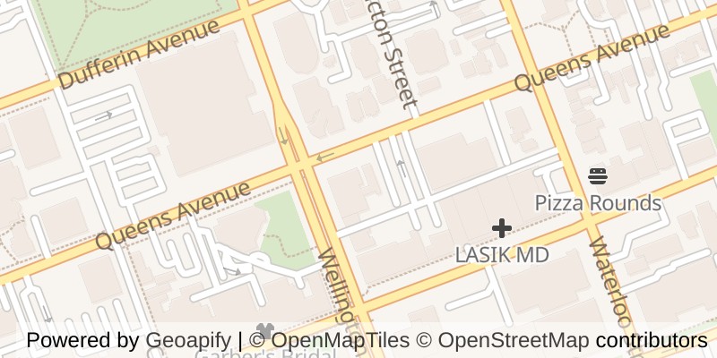 Map of 105 - 275 QUEENS AVENUE, London East (East F)