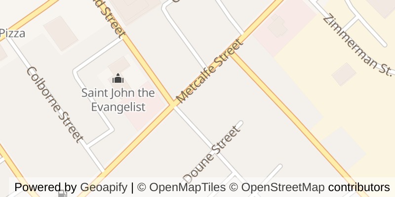 Map of 106 METCALFE STREET E, Strathroy-Caradoc (SE)
