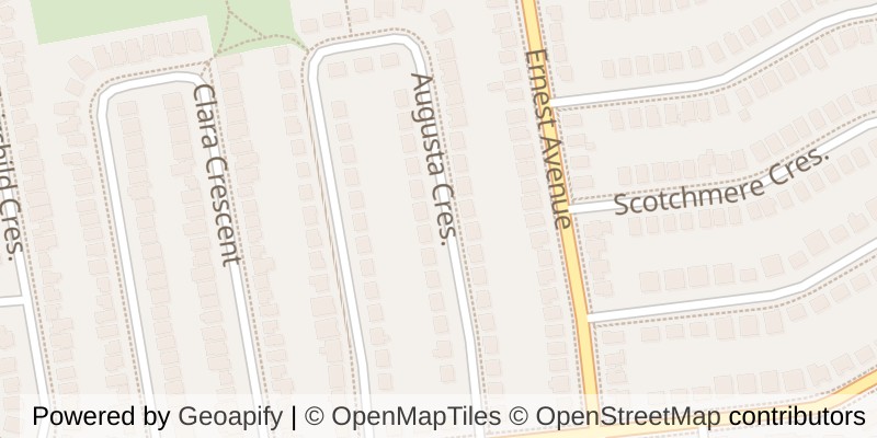 Map of 25 AUGUSTA CRESCENT, London South (South E)