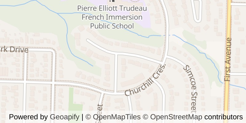 Map of 8 ERMATINGER STREET, St. Thomas