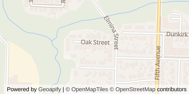 Map of 21 OAK STREET, St. Thomas