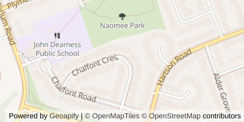 Map of 66 CHALFONT CRESCENT, London North (North O)