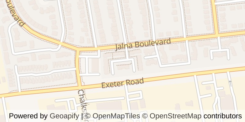 Map of 38 - 1430 JALNA BOULEVARD, London South (South X)