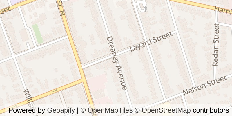 Map of 96 DREANEY AVENUE, London East (East L)