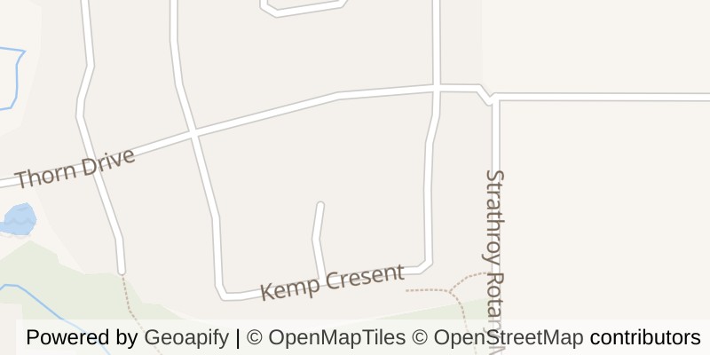 Map of 15 OSCAR DAVIS COURT, Strathroy-Caradoc (NE)