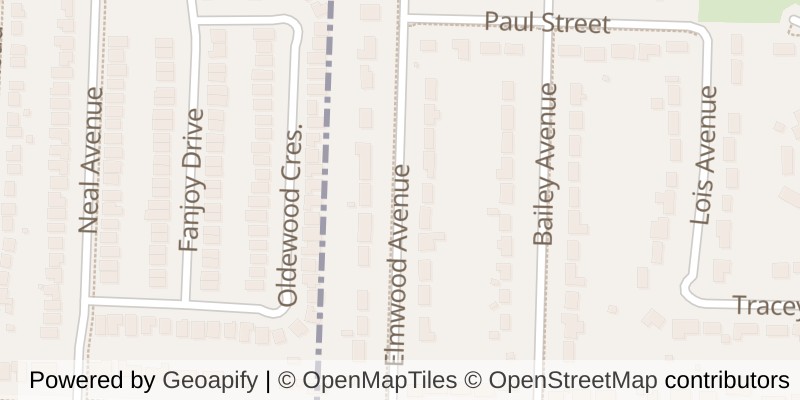 Map of 72 ELMWOOD AVENUE, St. Thomas