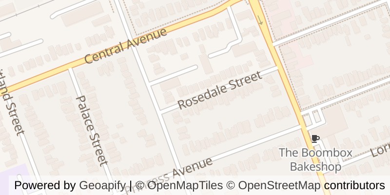 Map of 567 ROSEDALE STREET, London East (East F)