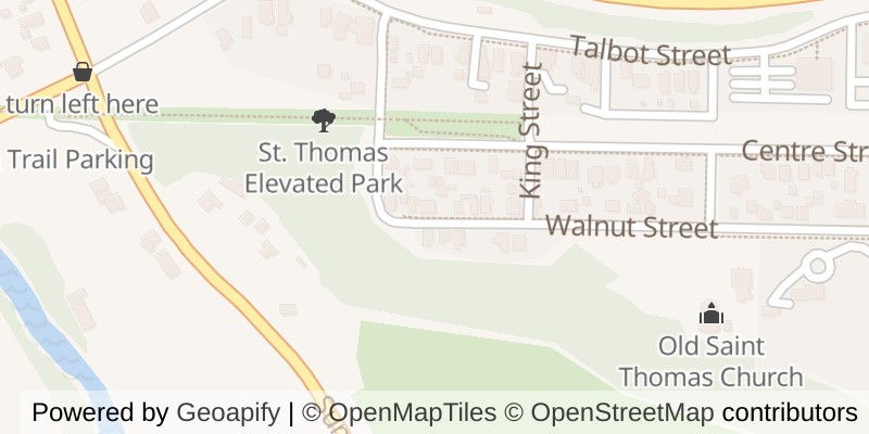 Map of 22 WALNUT STREET, St. Thomas