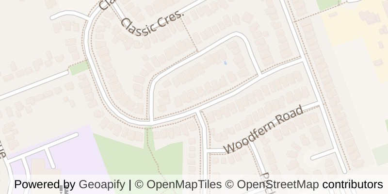 Map of 827 CLASSIC DRIVE, London East (East P)
