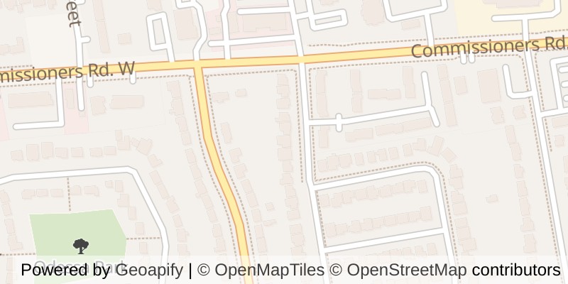 Map of 219 HIGHVIEW AVENUE W, London South (South O)