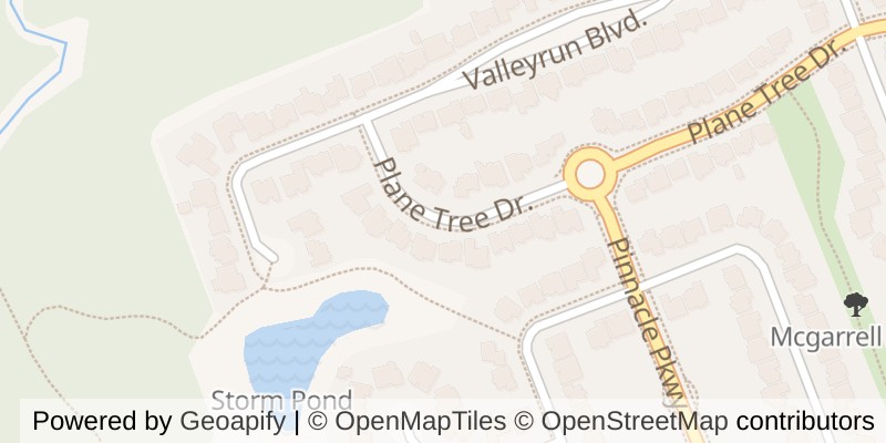 Map of 561 PLANE TREE DRIVE, London North (North R)