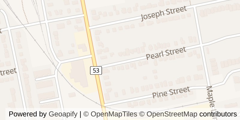 Map of 12 PEARL STREET, Tillsonburg