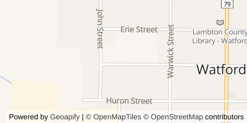 Map of 409 ONTARIO STREET, Warwick (Watford)