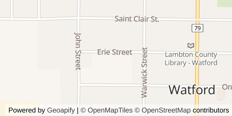 Map of 420 ERIE STREET, Warwick (Watford)
