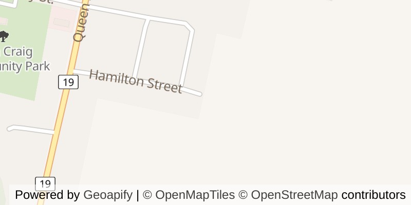 Map of 21 HAMILTON STREET, North Middlesex (Ailsa Craig)