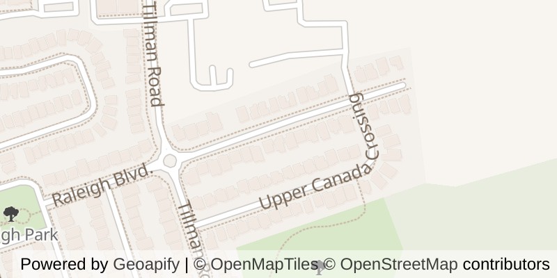 Map of 6589 RALEIGH BOULEVARD, London South (South V)