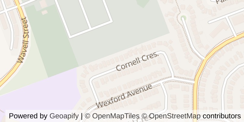 Map of 29 CORNELL CRESCENT, London East (East I)